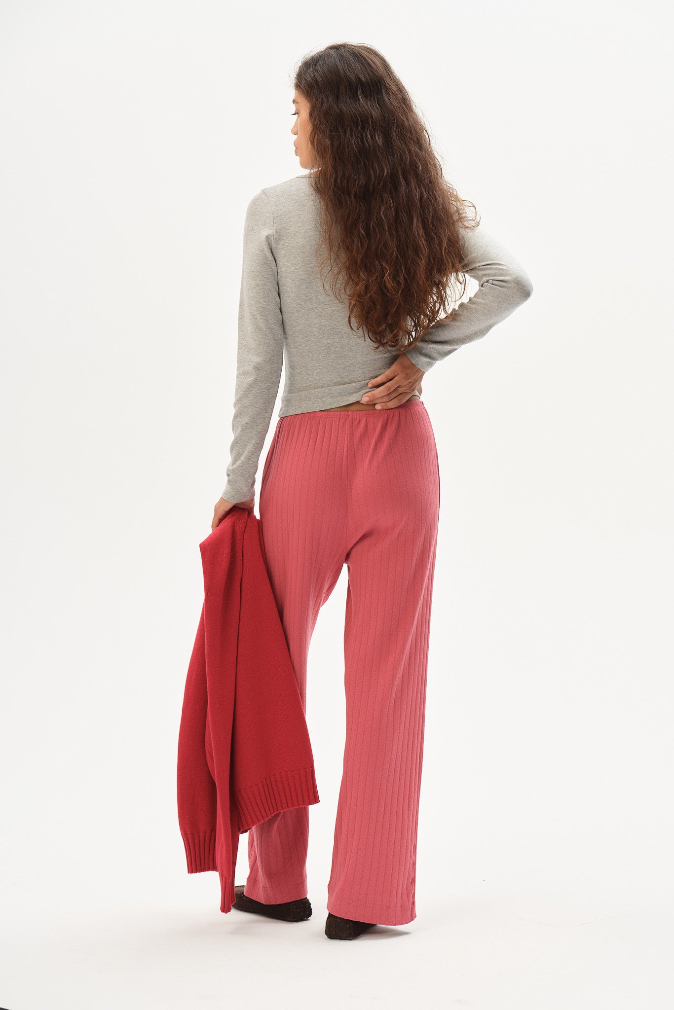 The Pointelle Simple Crop Pant
