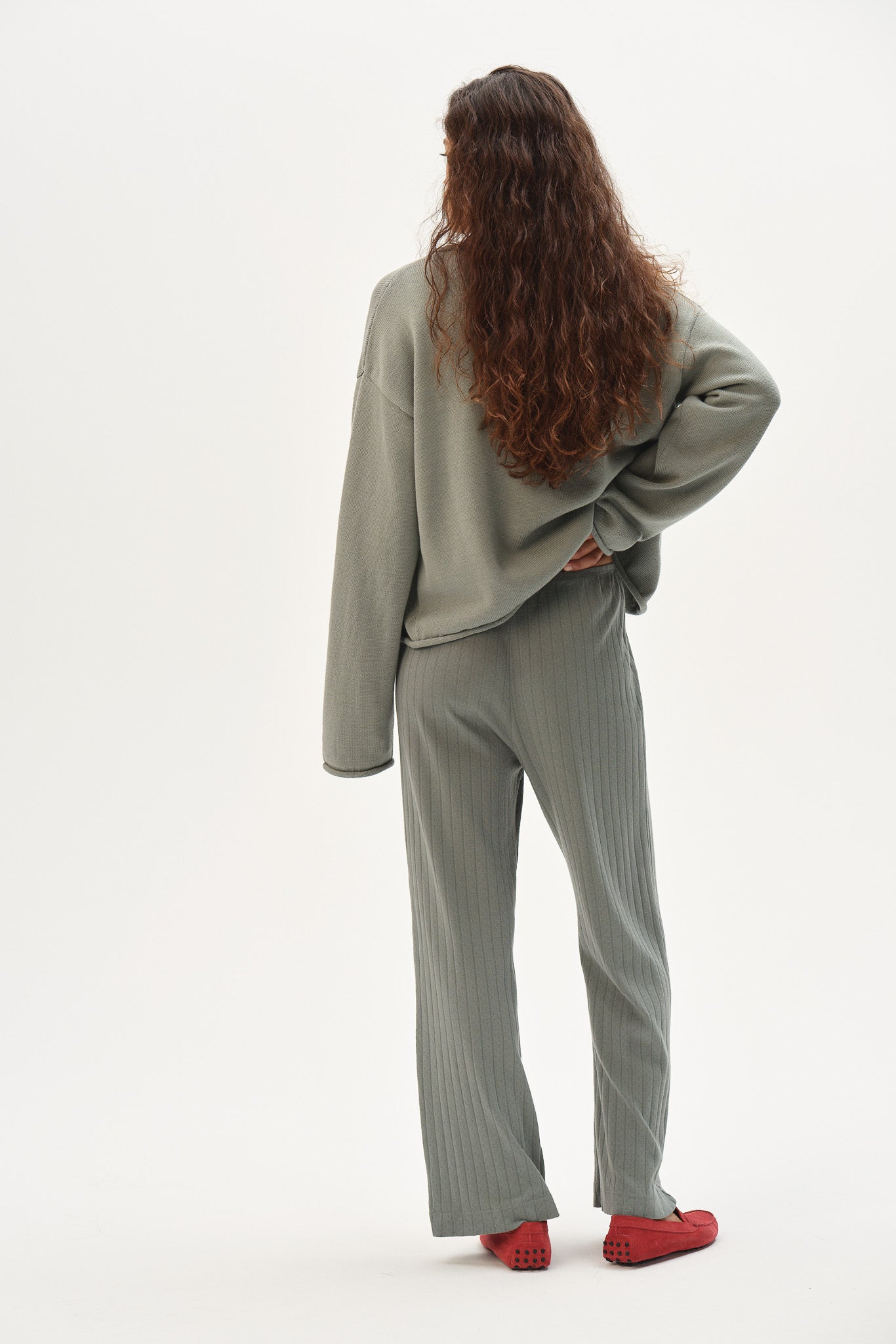The Pointelle Simple Crop Pant