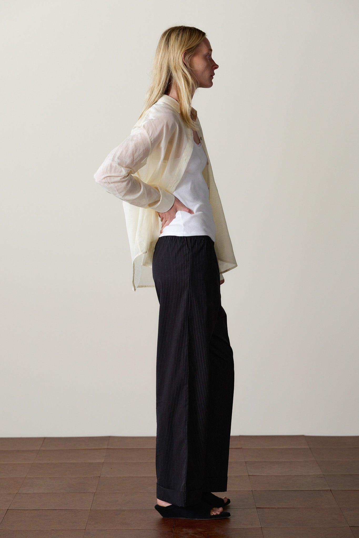 The Pop Pinstripe Simple Pant