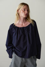 The Pop Pinstripe Tie Top