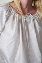 The Pop Pinstripe Tie Top