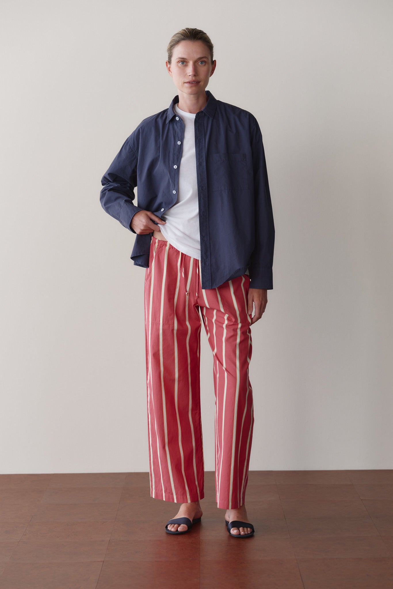 The Pop Stripe Drawstring Pant