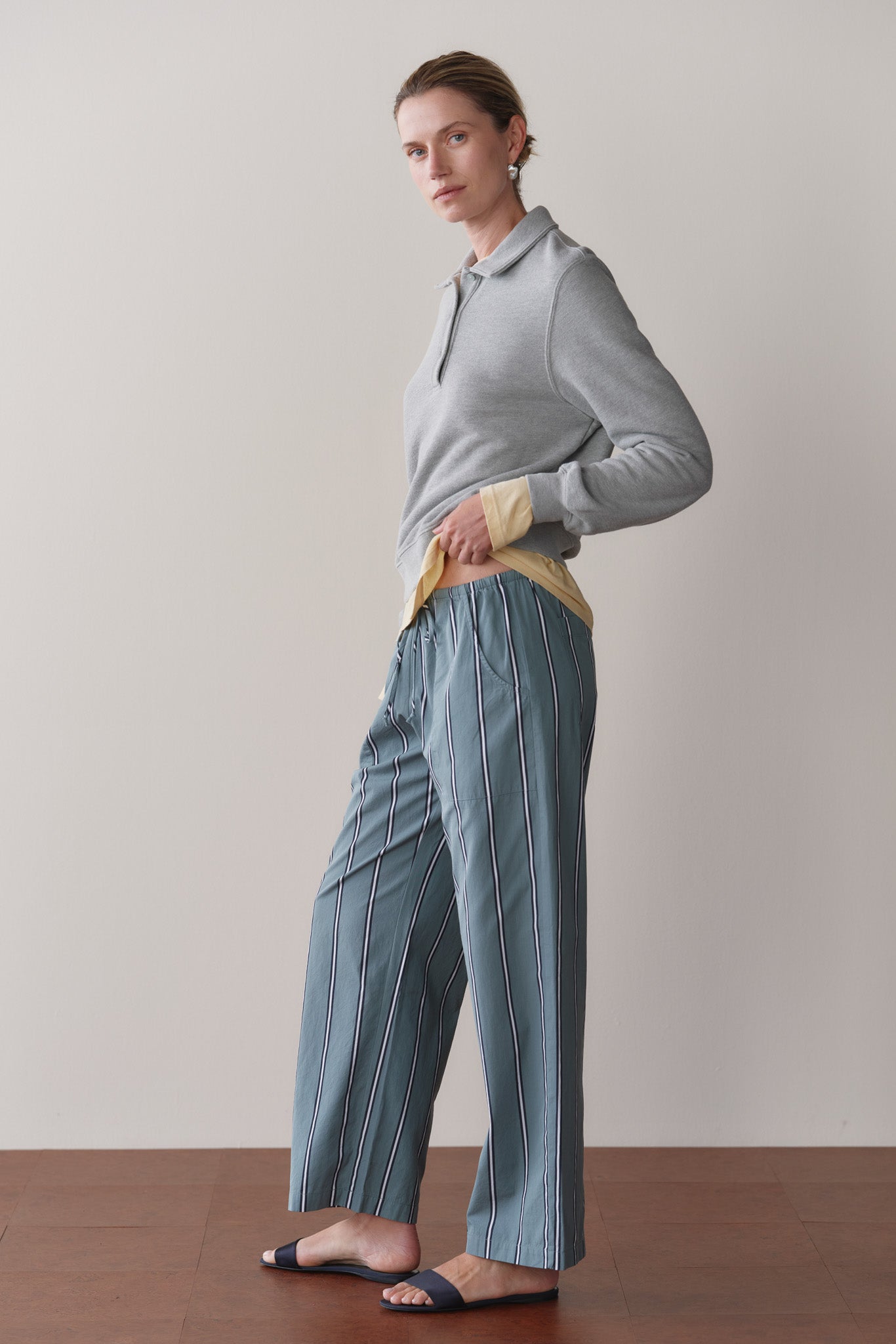 The Pop Stripe Drawstring Pant