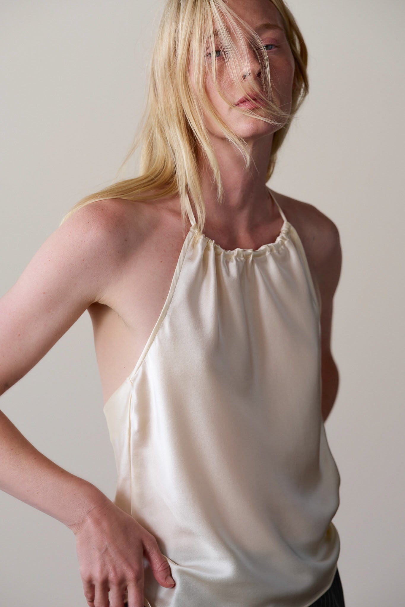 The Silk Halter Top