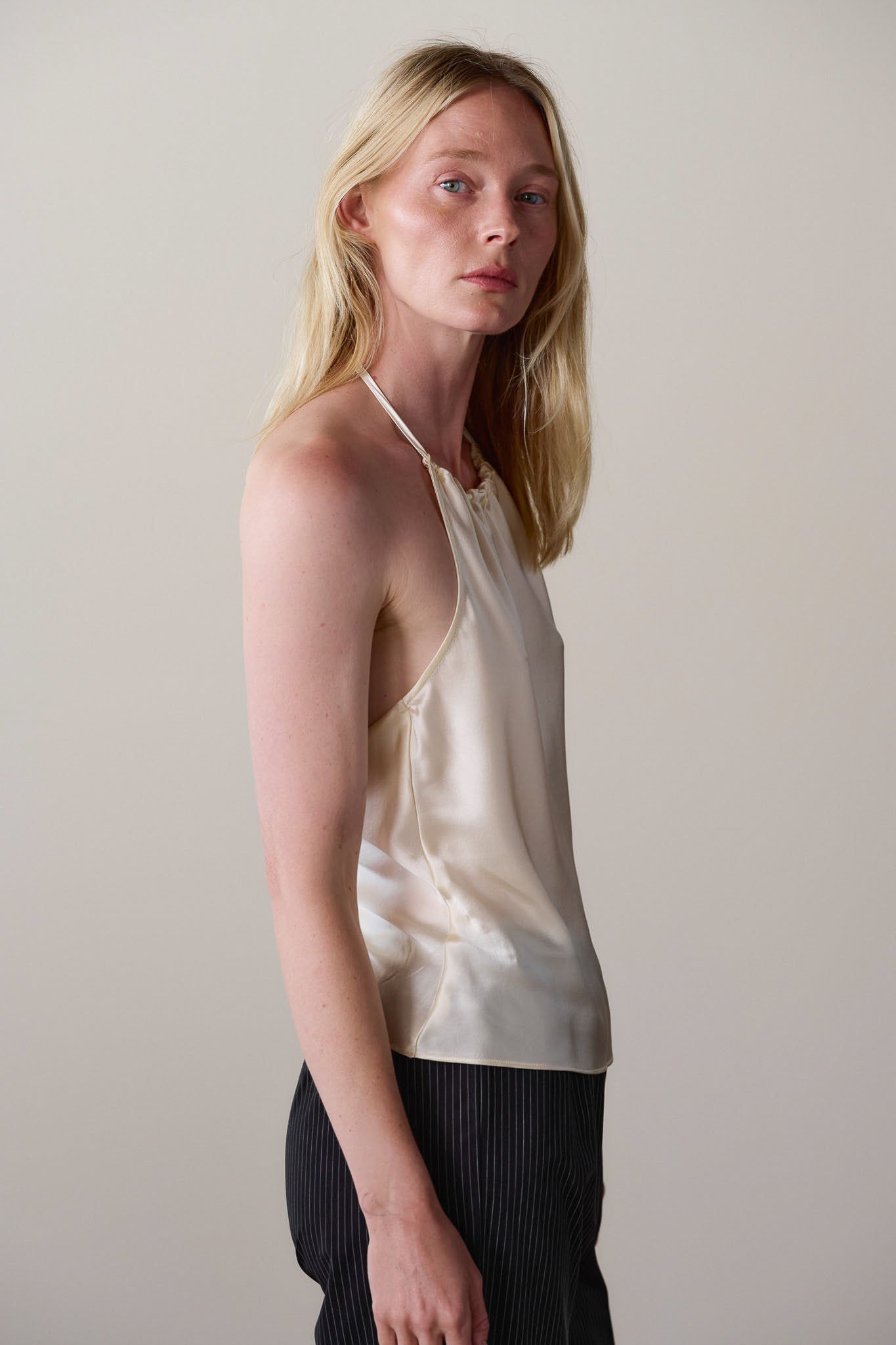 The Silk Halter Top