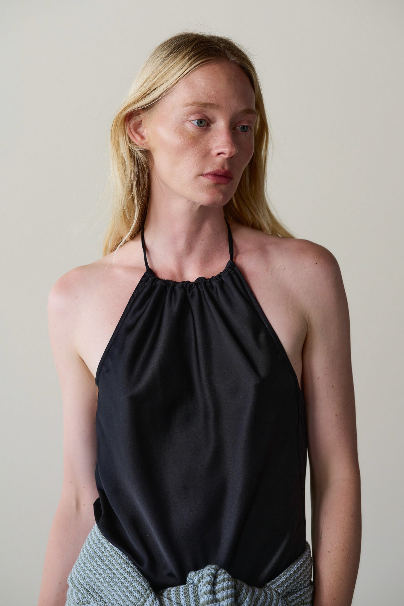The Silk Halter Top