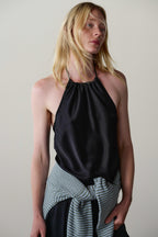 The Silk Halter Top