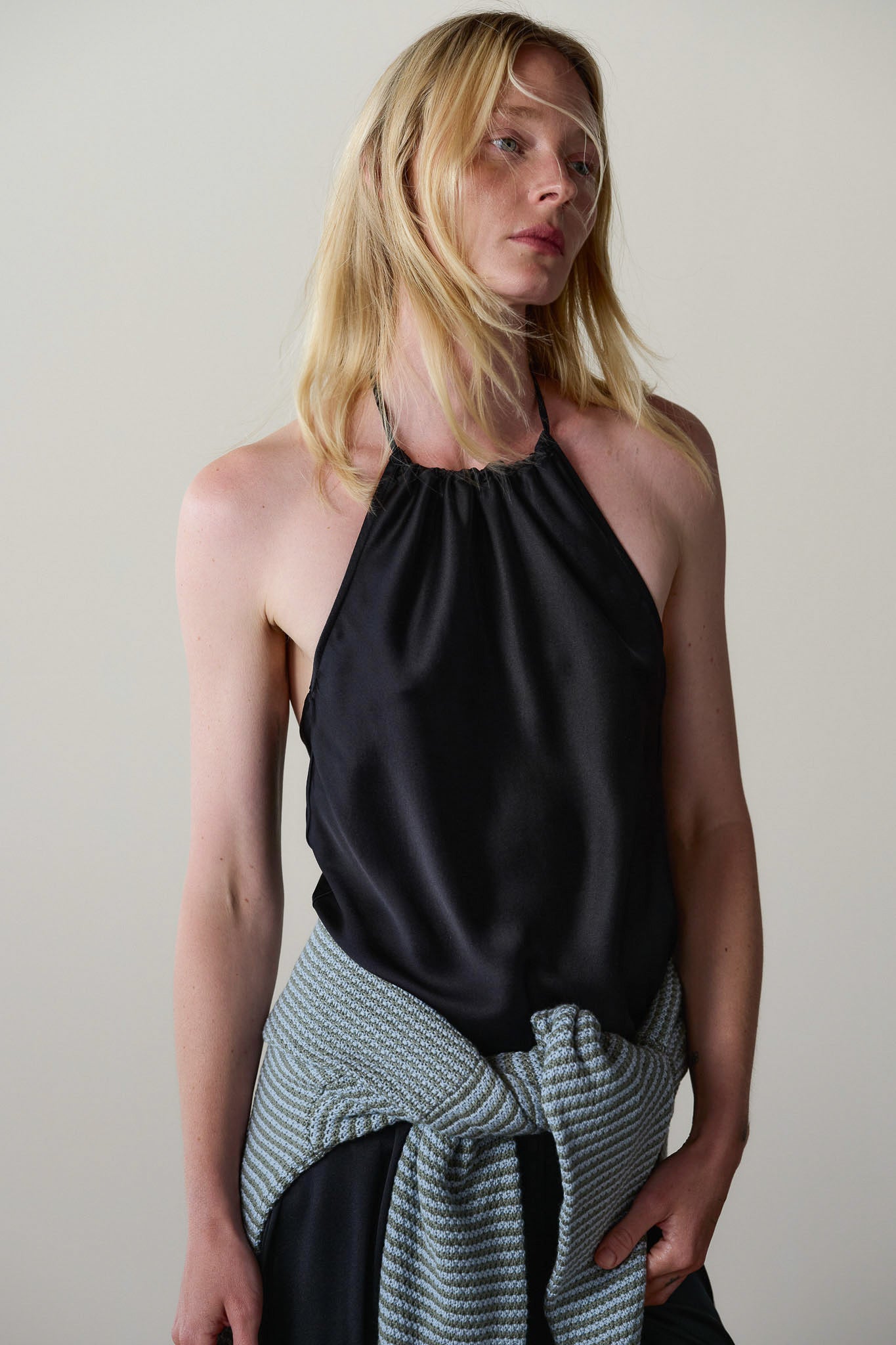 The Silk Halter Top