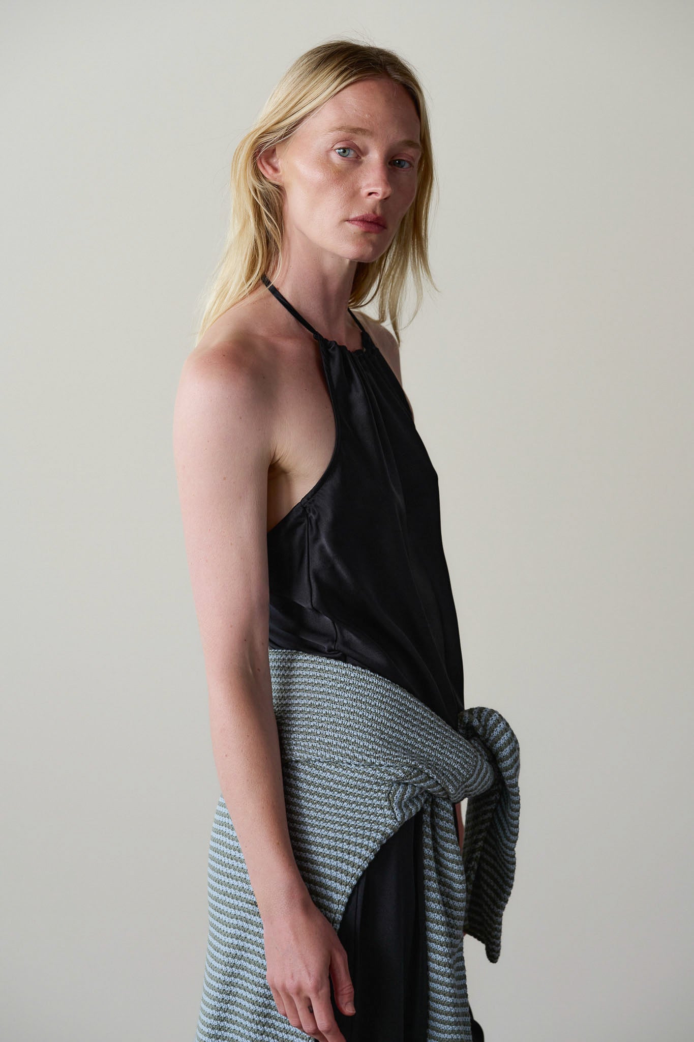 The Silk Halter Top