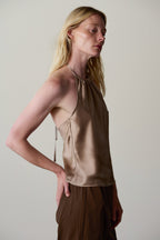 The Silk Halter Top