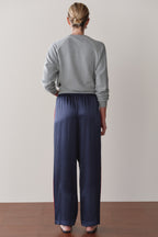 The Silk Stripe Simple Pant