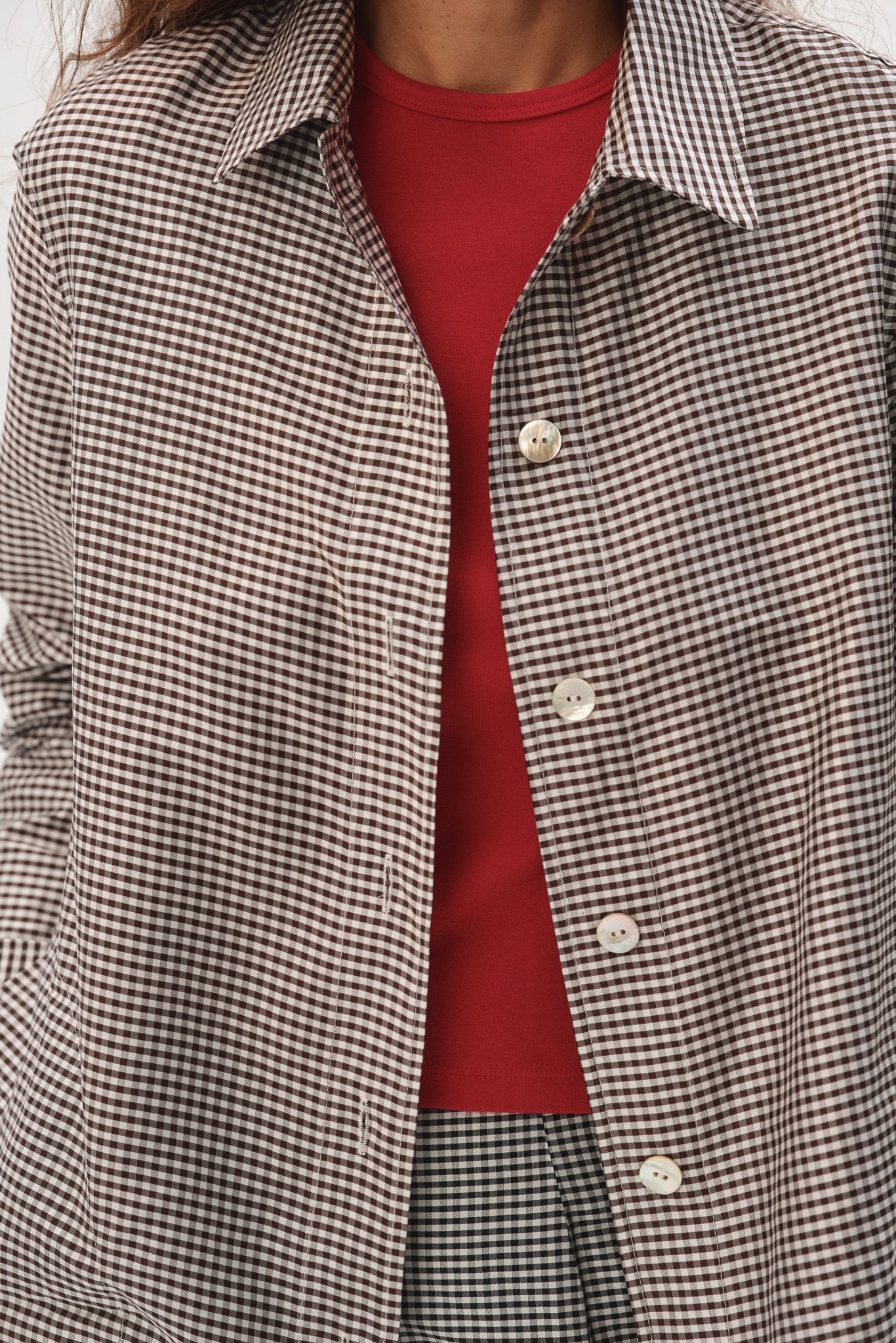 The Silk Taffeta Gingham Jacket