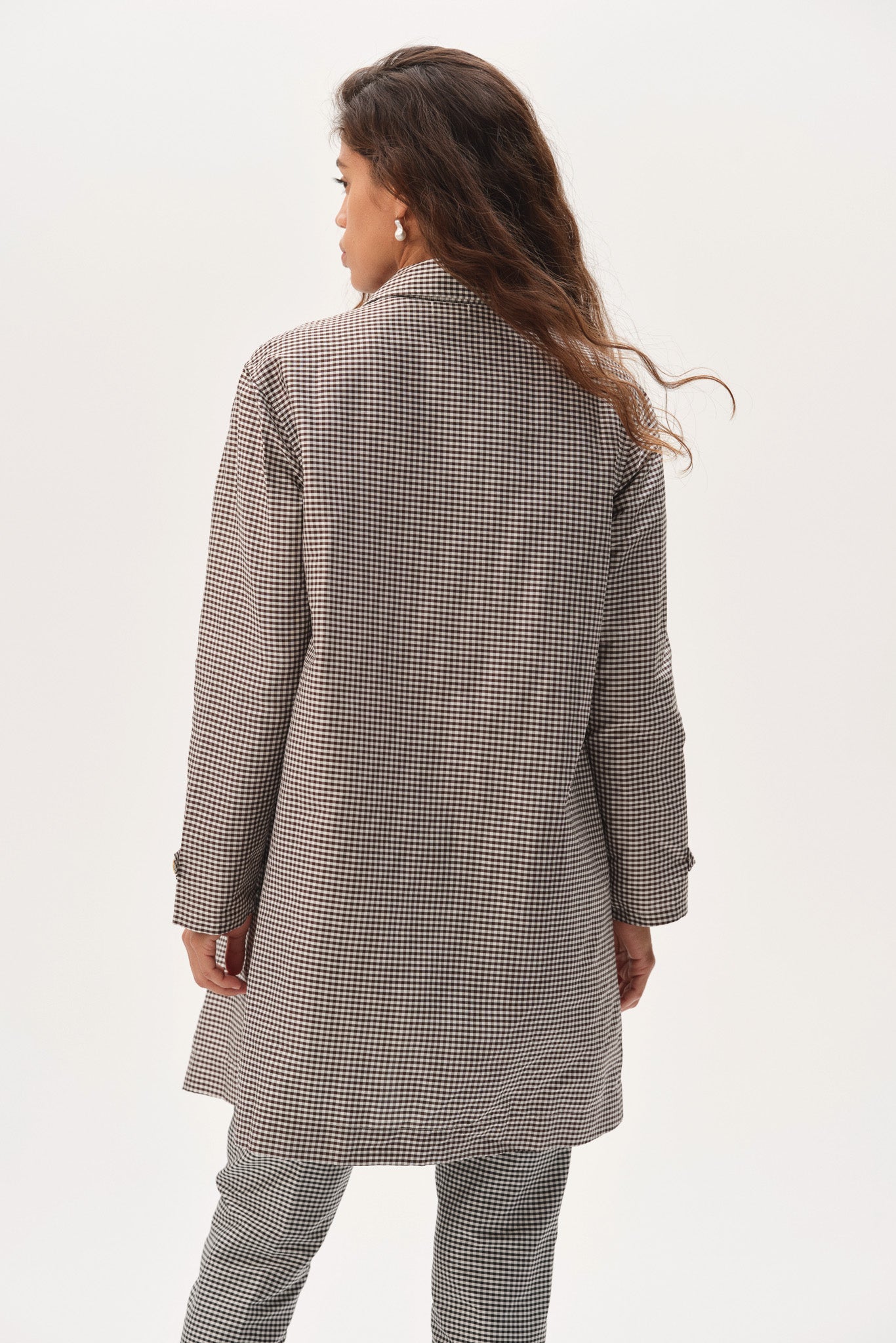 The Silk Taffeta Gingham Jacket