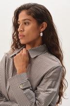The Silk Taffeta Gingham Jacket