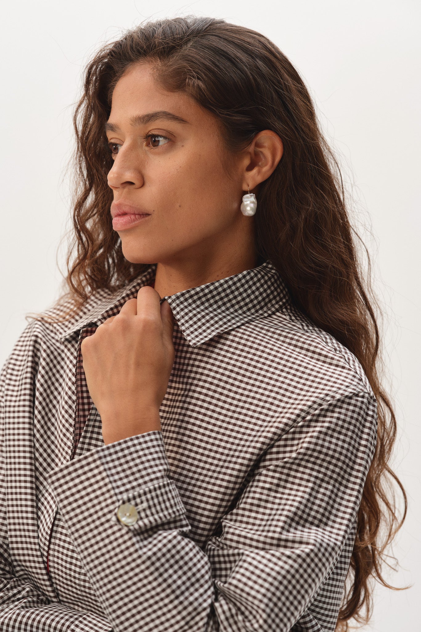 The Silk Taffeta Gingham Jacket