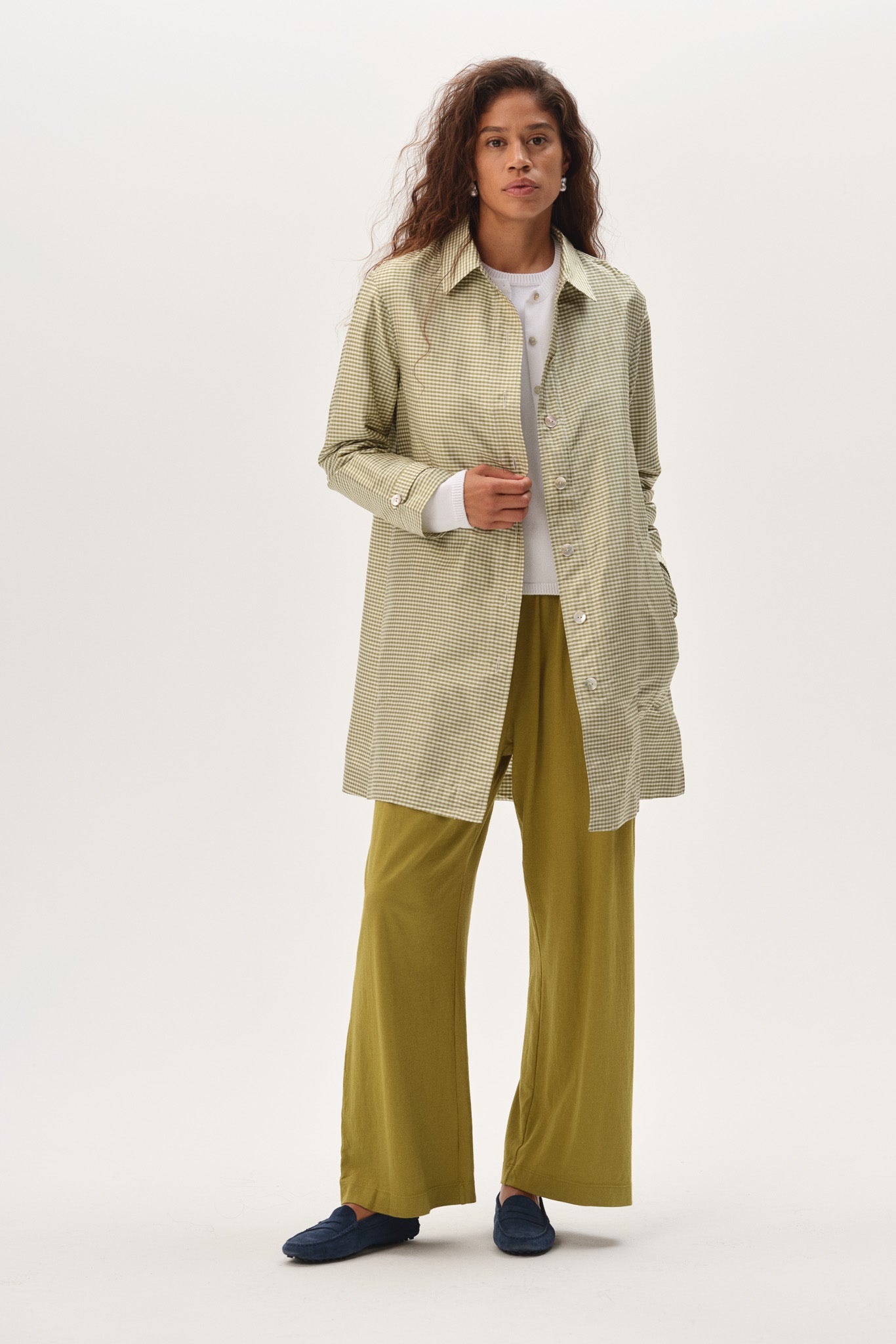 The Silk Taffeta Gingham Jacket