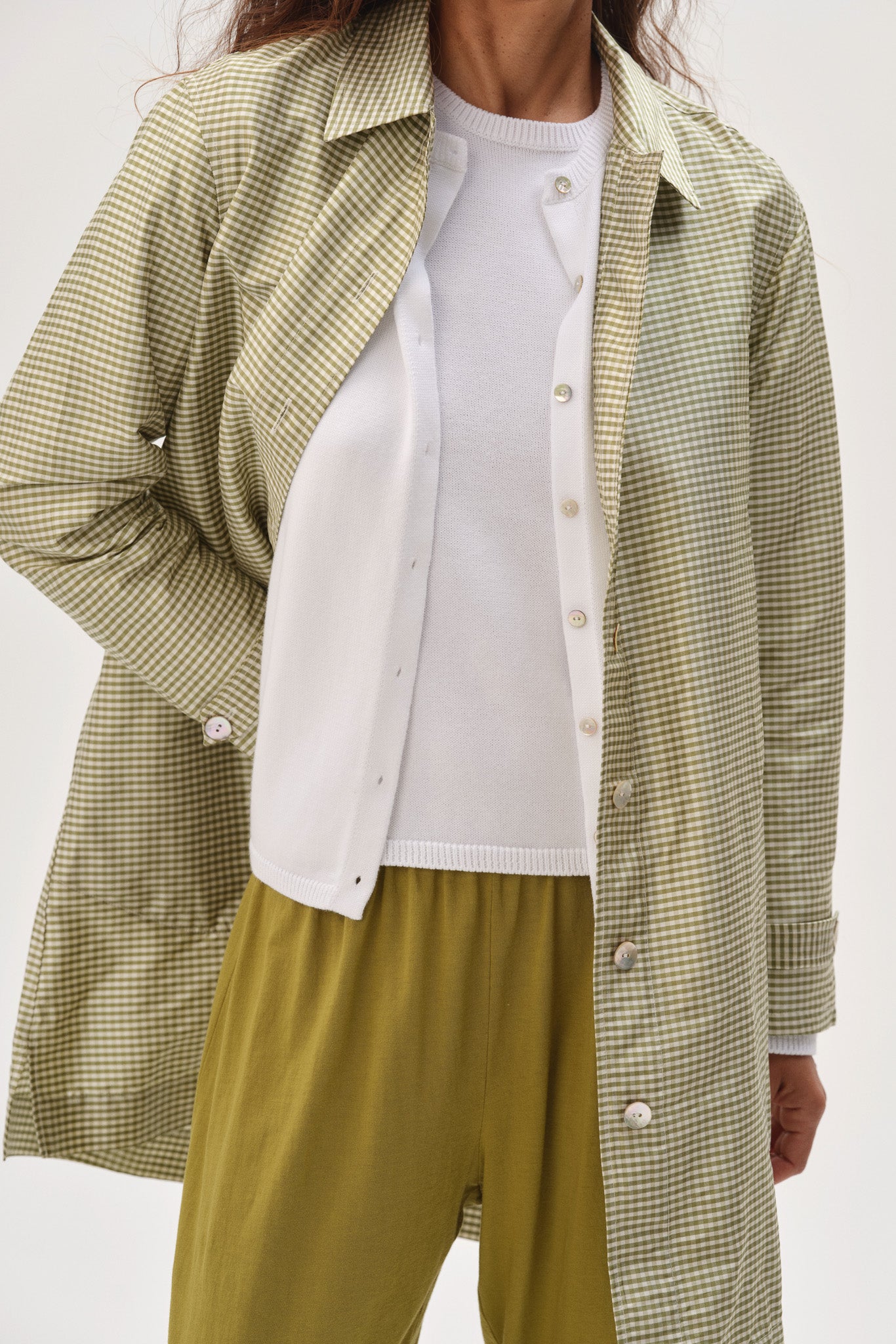 The Silk Taffeta Gingham Jacket