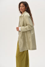 The Silk Taffeta Gingham Jacket
