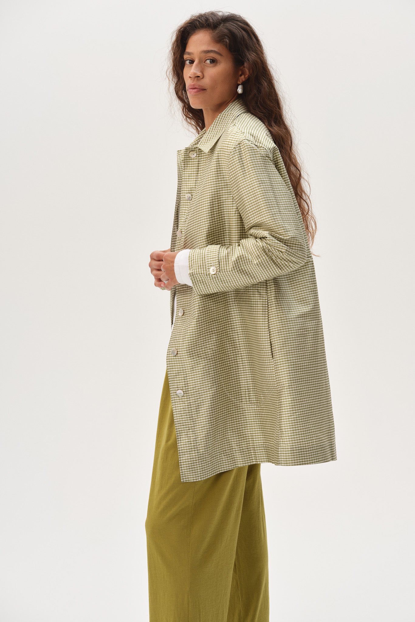 The Silk Taffeta Gingham Jacket