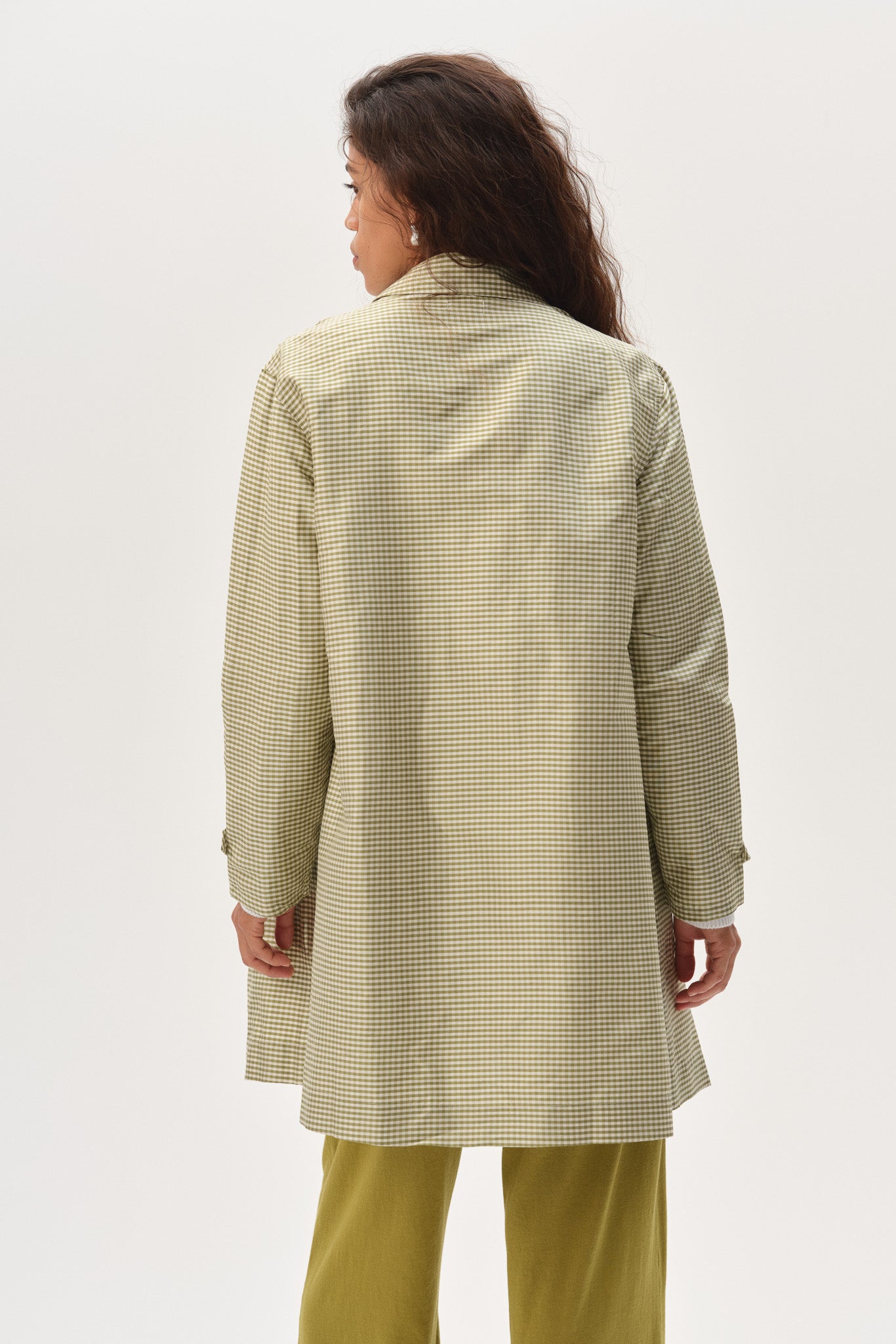The Silk Taffeta Gingham Jacket